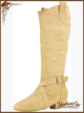 Faux Suede Sole Dance Boots, Line Dancing Salsa Shoes, 1.5" Heel, Zipper